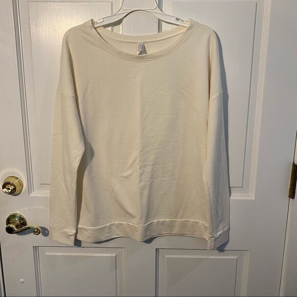 The Next Level Ladies French Terry Scoop neck SAND - Picture 3 of 6